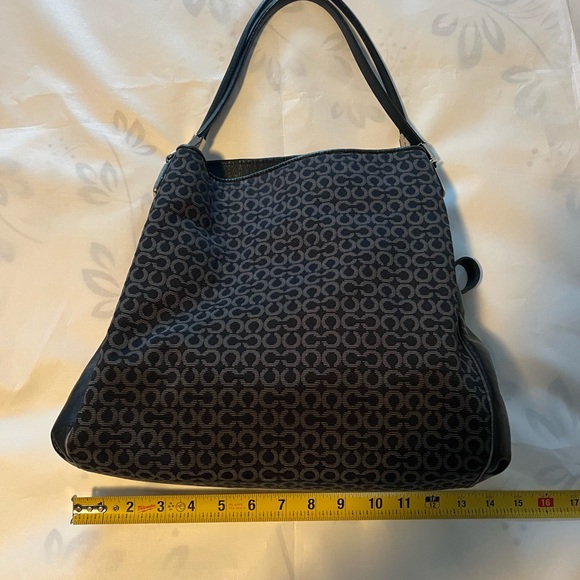 Coach “Madison Phoebe OP Art” vintage leather/canvas bag - Picture 7 of 8